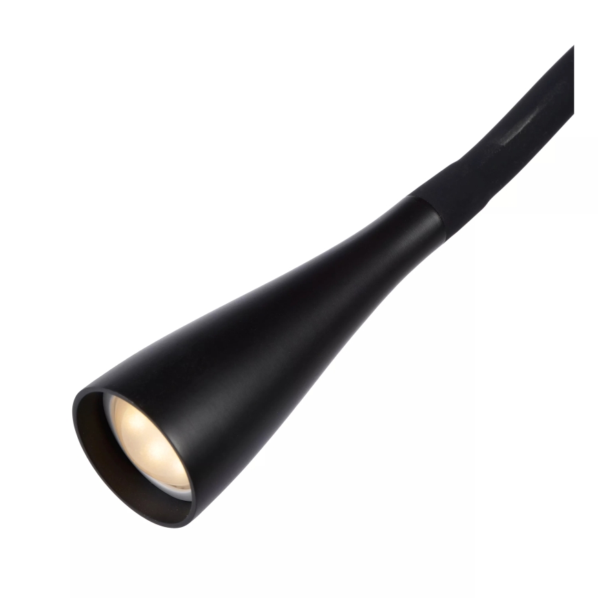 Lucide 18756/03/30 - LED Stmívatelná flexibilní dotyková stojací lampa ZOZY LED/4W/230V černá