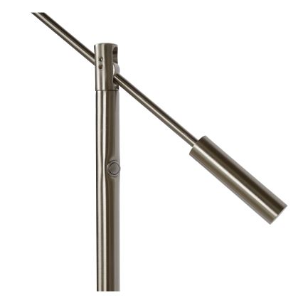 Lucide 19766/09/12 - LED Stmívatelná stojací lampa ANSELMO LED/9W/230V matný chrom