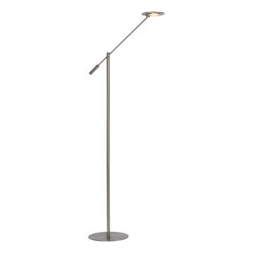 Lucide 19766/09/12 - LED Stmívatelná stojací lampa ANSELMO LED/9W/230V matný chrom