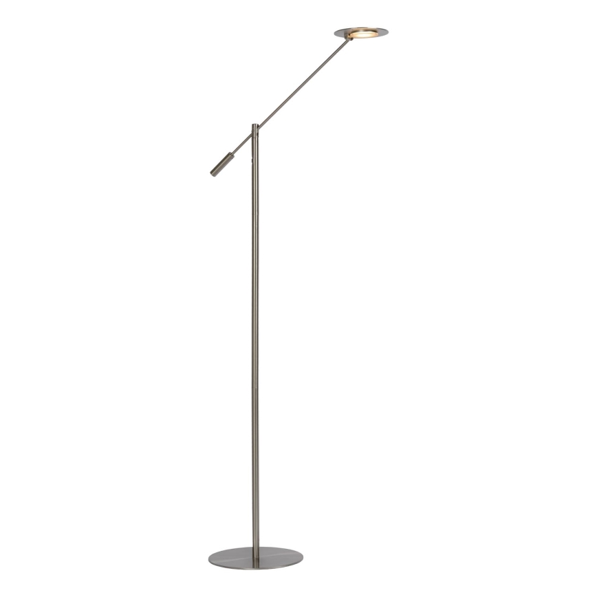 Lucide 19766/09/12 - LED Stmívatelná stojací lampa ANSELMO LED/9W/230V matný chrom