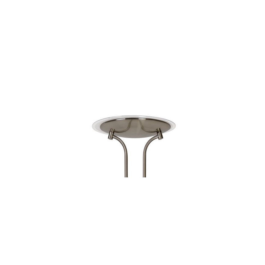 Lucide 19792/24/12 - LED stojací lampa CHAMPION-LED 1xLED/20W/230V+1xLED/4W/230V chrom