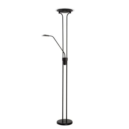Lucide 19792/24/30 - LED stojací lampa CHAMPION-LED 1xLED/20W/230V + 1xLED/4W/230V černá