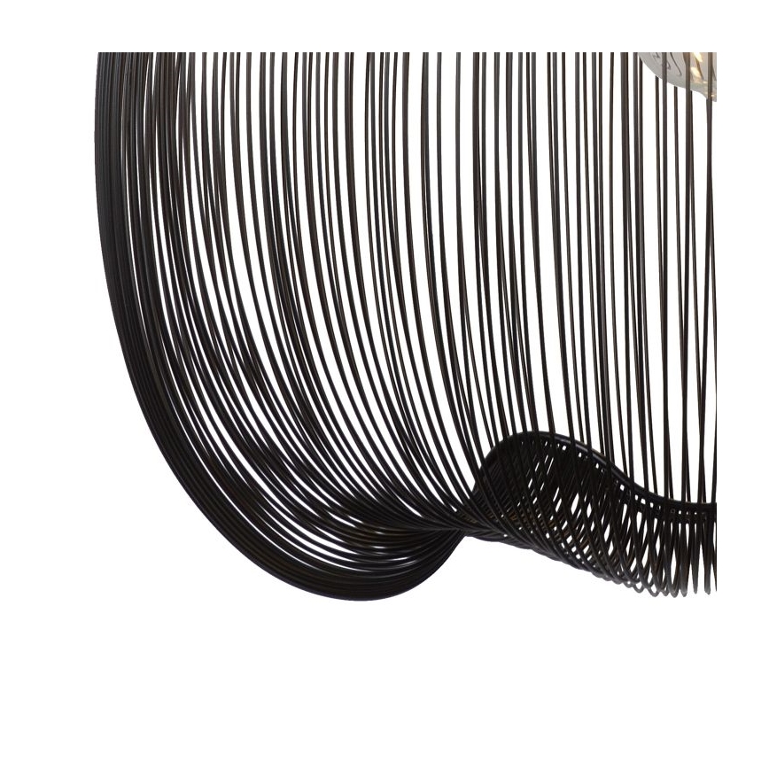 Lucide 20401/45/30 - Závěsné svítidlo WIRIO 1xE27/60W/230V černé 46 cm