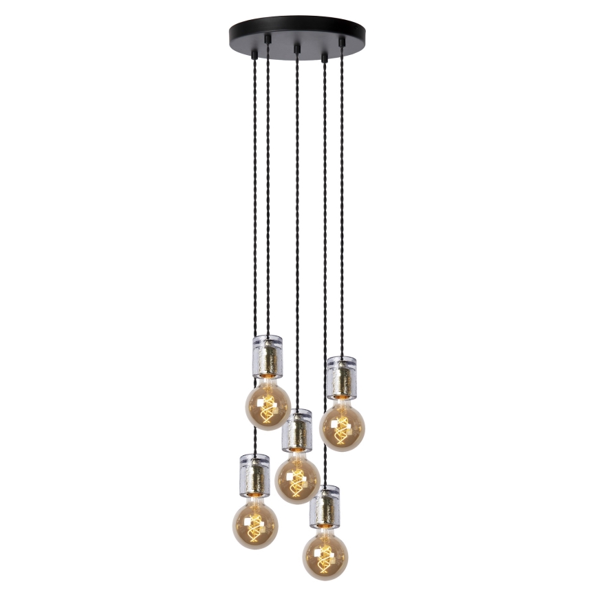 Lucide 20416/15/65 - Lustr na lanku GELKA 5xE27/40W/230V