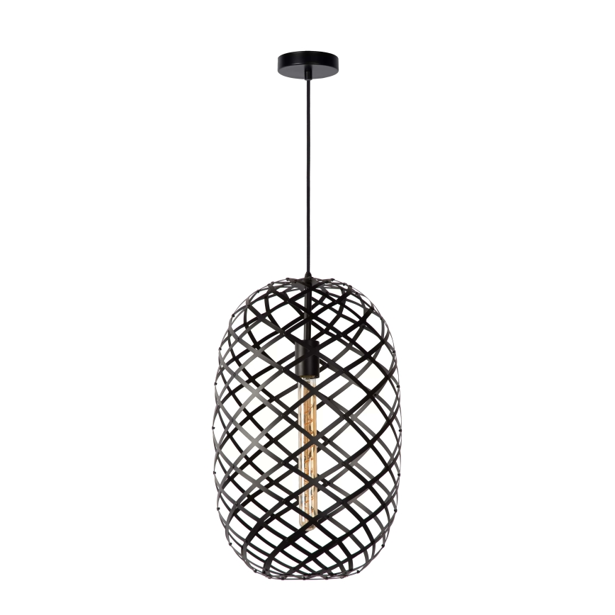 Lucide 21417/32/30 - Lustr na lanku WOLFRAM 1xE27/60W/230V černá