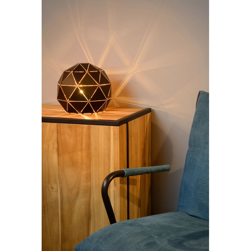 Lucide 21509/25/30 - Stolní lampa OTONA 1xE27/25W/230V černá