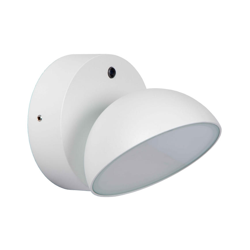 Lucide 22865/12/31 - LED Venkovní nástěnné svítidlo se soumrakovým senzorem FINN LED/12W/230V IP54 bílá