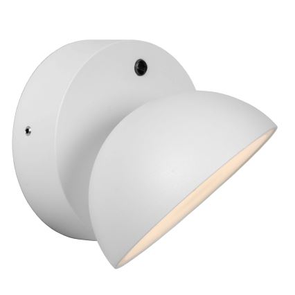 Lucide 22865/12/31 - LED Venkovní nástěnné svítidlo se soumrakovým senzorem FINN LED/12W/230V IP54 bílá