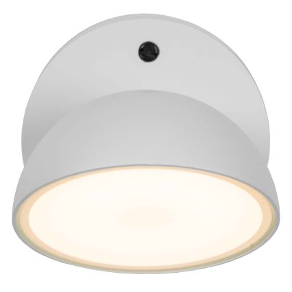 Lucide 22865/12/31 - LED Venkovní nástěnné svítidlo se soumrakovým senzorem FINN LED/12W/230V IP54 bílá
