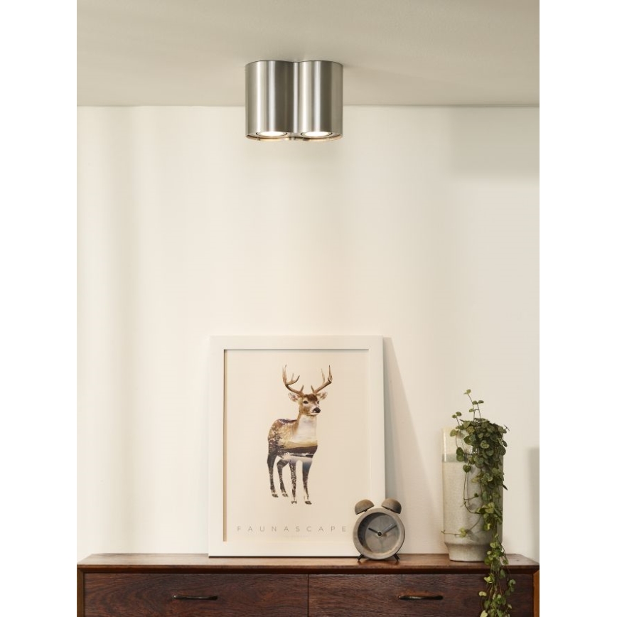 Lucide 22952/02/12 - Bodové svítidlo TUBE 2xGU10/35W/230V matný chrom