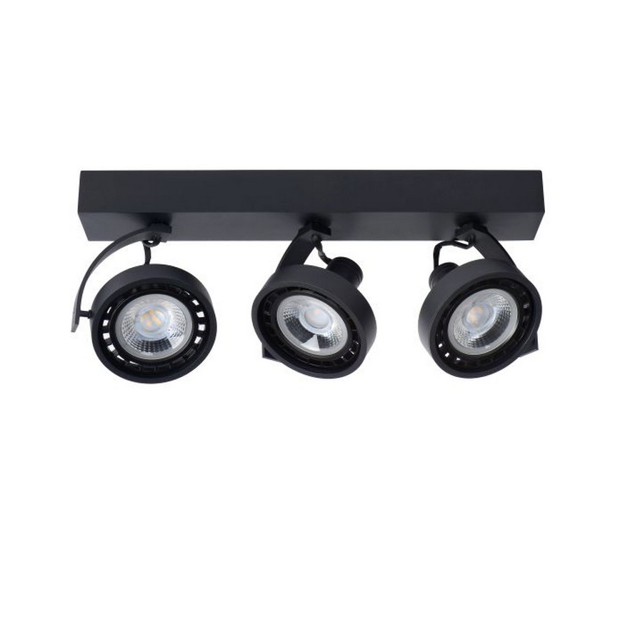 Lucide 22968/36/30 -LED Stmívatelné bodové svítidlo DORIAN 3xGU10/12W/230V černá
