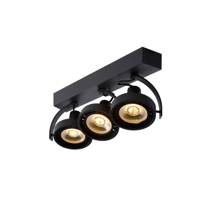 Lucide 22968/36/30 -LED Stmívatelné bodové svítidlo DORIAN 3xGU10/12W/230V černá