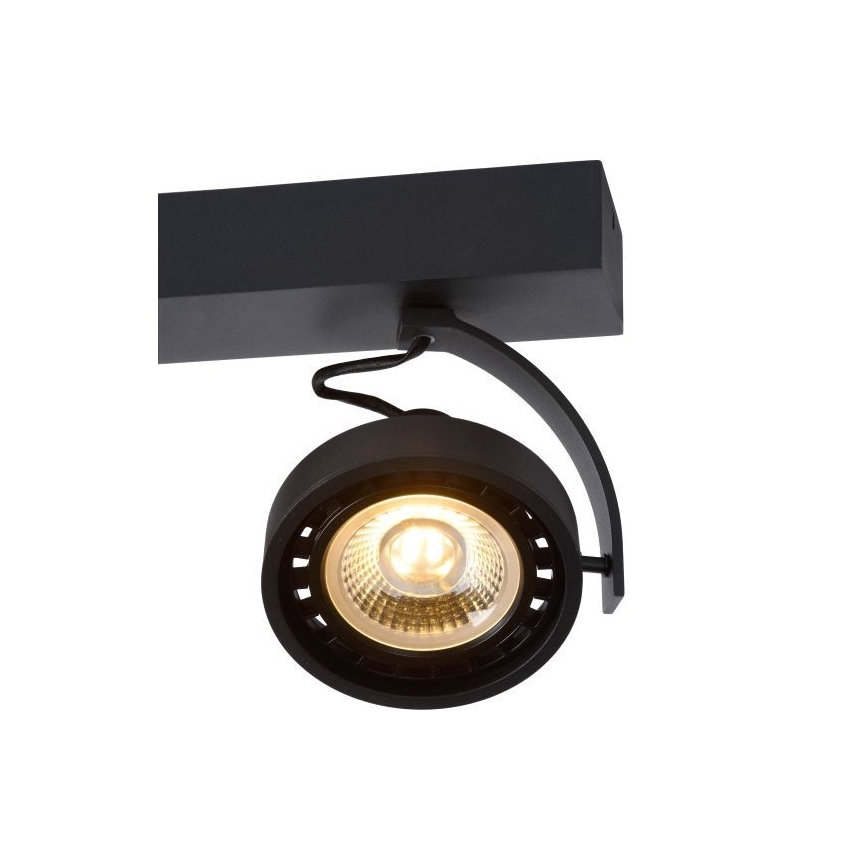 Lucide 22968/36/30 -LED Stmívatelné bodové svítidlo DORIAN 3xGU10/12W/230V černá