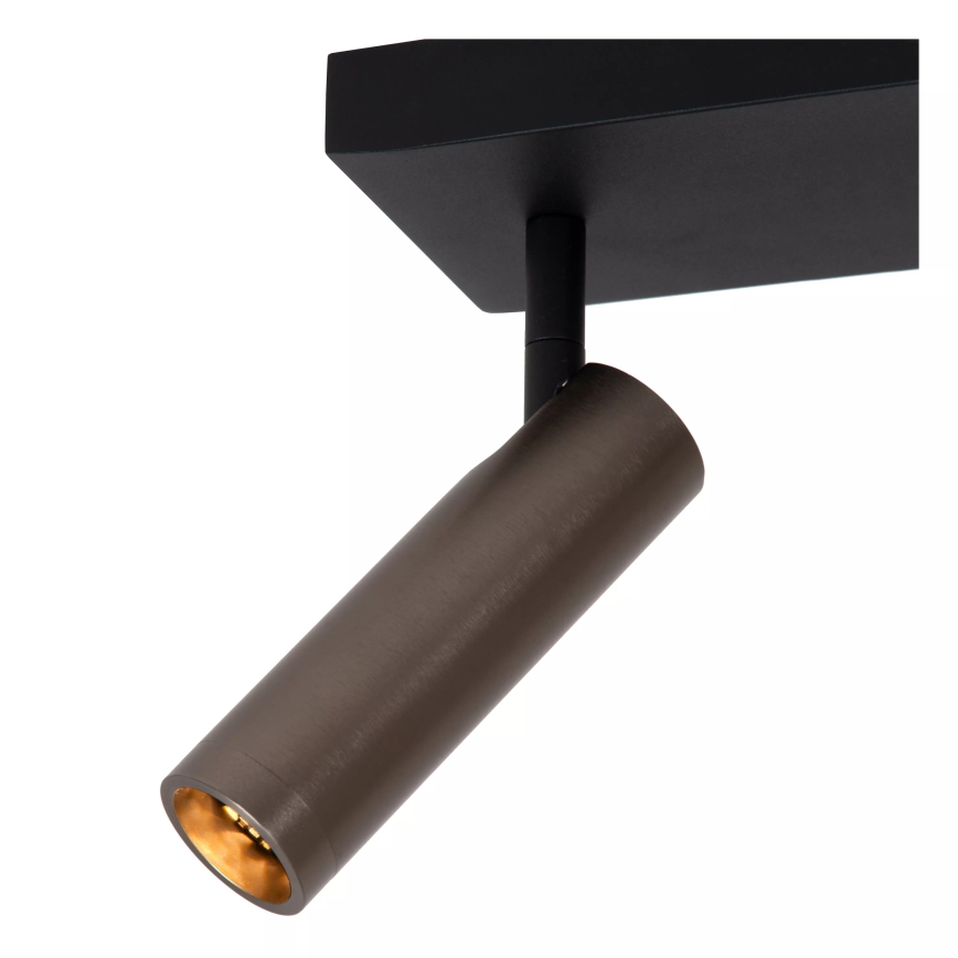 Lucide 22974/02/15 - Bodové svítidlo GRADO 2xGU10/8W/230V černá/hnědá