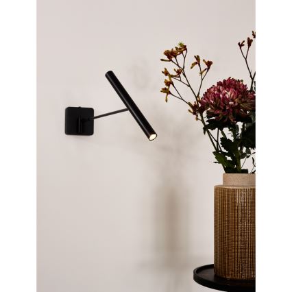 Lucide 23262/05/30 - LED Stmívatelná nástěnná lampa WYGO LED/5W/230V černá