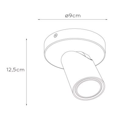 Lucide 23954/06/31 - LED Stmívatelné bodové svítidlo XYRUS 1xGU10/5W/230V CRI 95