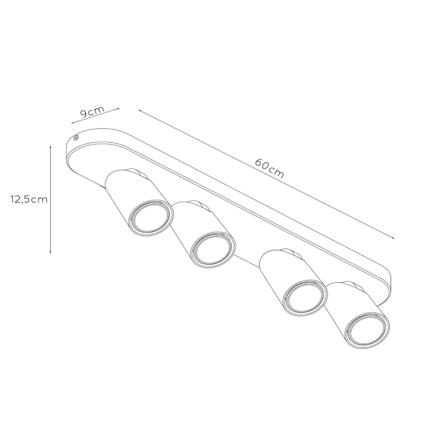 Lucide 23954/21/30 - LED Stmívatelné bodové svítidlo XYRUS 4xGU10/5W/230V