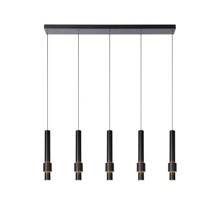 Lucide 24402/30/30 - LED Stmívatelný lustr na lanku MARGARY 5xLED/4,2W/230V černá