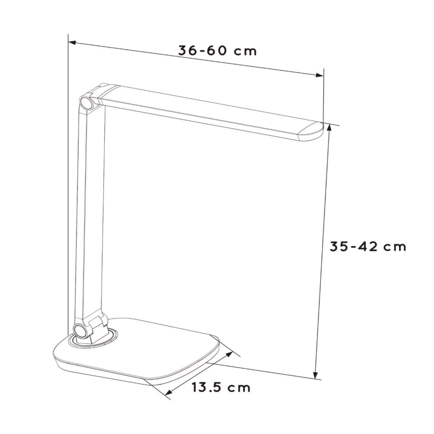 Lucide 24656/10/31 - LED Stmívatelná stolní lampa VARIO LED LED/8W/230V