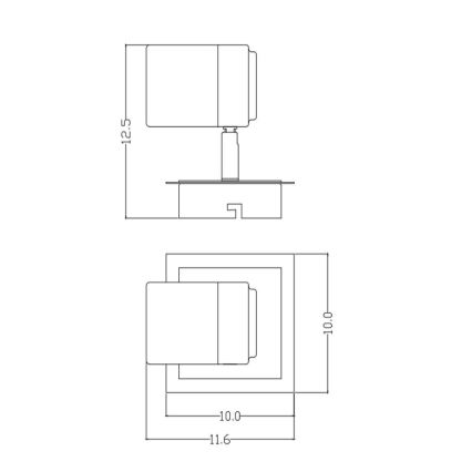 Lucide 26957/05/30 - LED Stmívatelné bodové svítidlo LENNERT 1xGU10/5W/230V