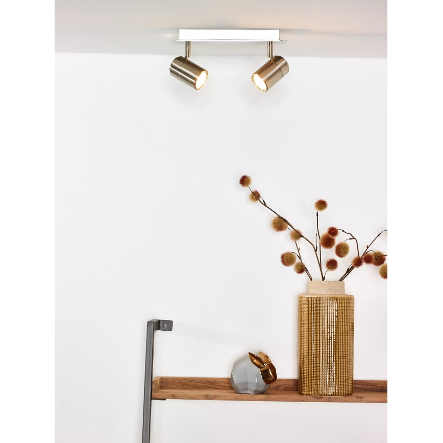 Lucide 26957/10/12 - LED Stmívatelné bodové svítidlo LENNERT 2xGU10/5W/230V matný chrom