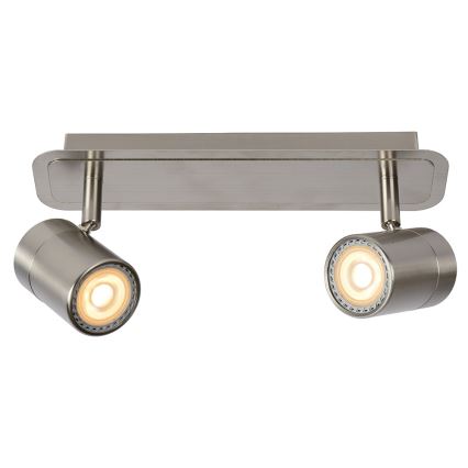 Lucide 26957/10/12 - LED Bodové svítidlo LENNERT 2xGU10/5W/230V matný chrom