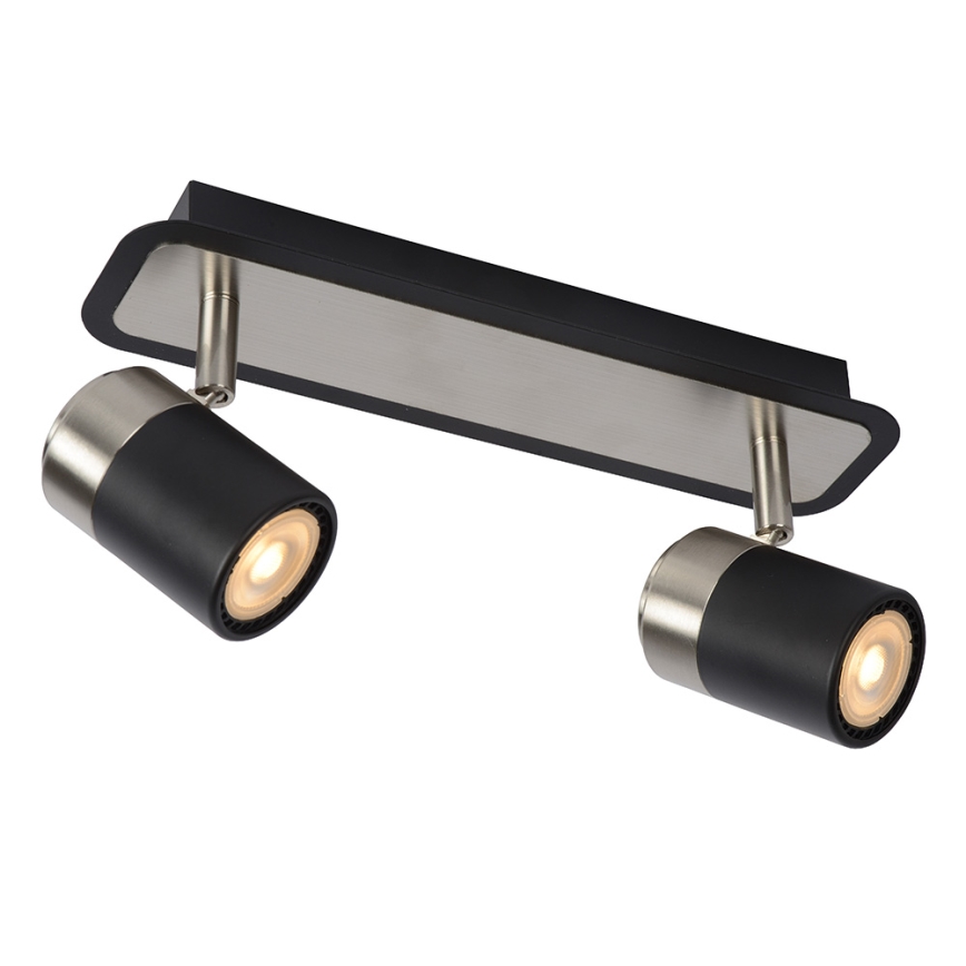 Lucide 26957/10/30 - LED Bodové svítidlo LENNERT 2xGU10/5W/230V černý