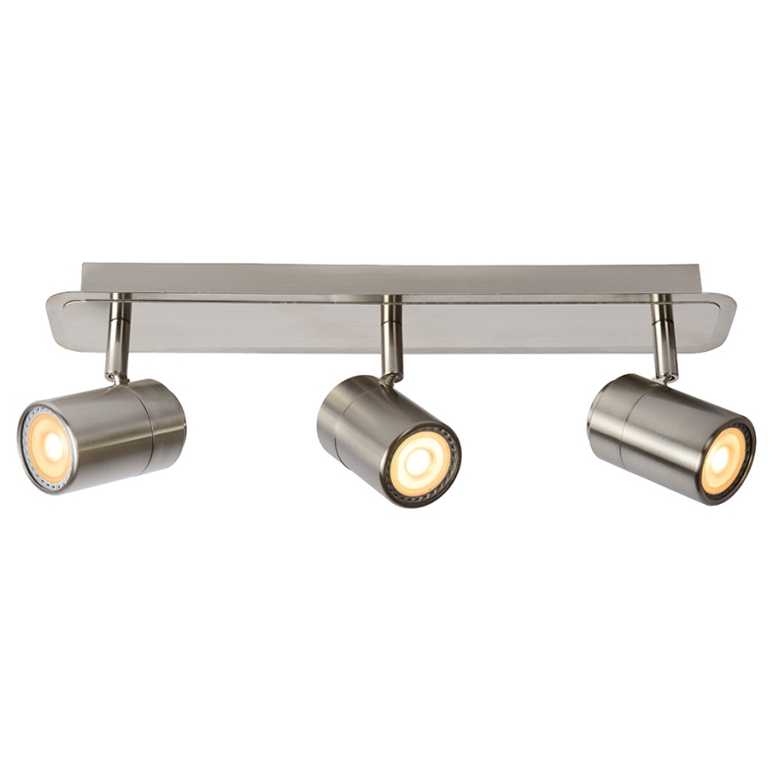 Lucide 26957/15/12 - LED Bodové svítidlo LENNERT 3xGU10/5W/230V matný chrom