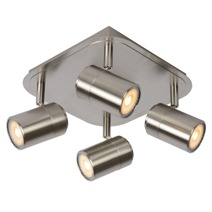 Lucide 26957/20/12 - LED Bodové svítidlo LENNERT 4xGU10/5W/230V matný chrom