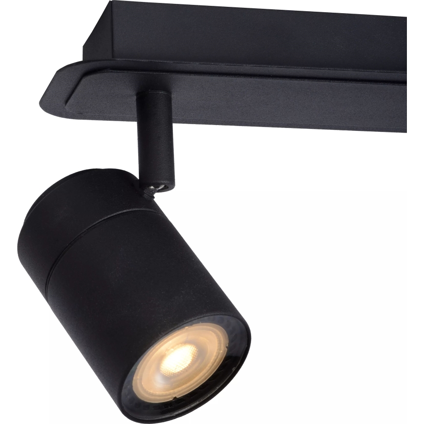Lucide 26958/15/30 - LED Stmívatelné koupelnové bodové svítidlo LENNERT 3xGU10/5W/230V IP44 černá