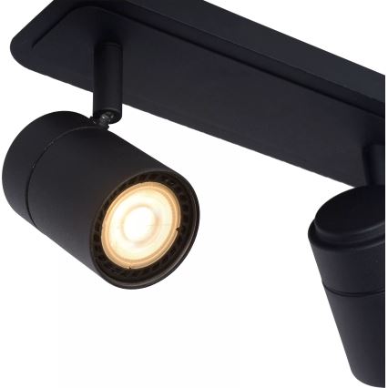 Lucide 26958/15/30 - LED Stmívatelné koupelnové bodové svítidlo LENNERT 3xGU10/5W/230V IP44 černá