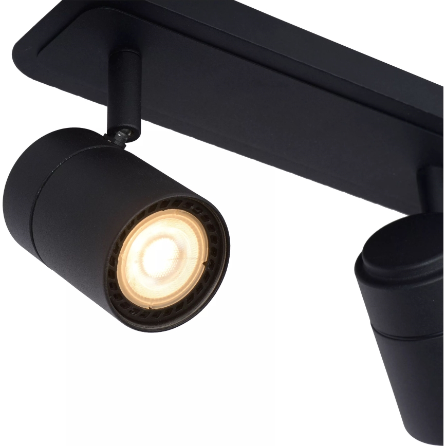 Lucide 26958/15/30 - LED Stmívatelné koupelnové bodové svítidlo LENNERT 3xGU10/5W/230V IP44 černá