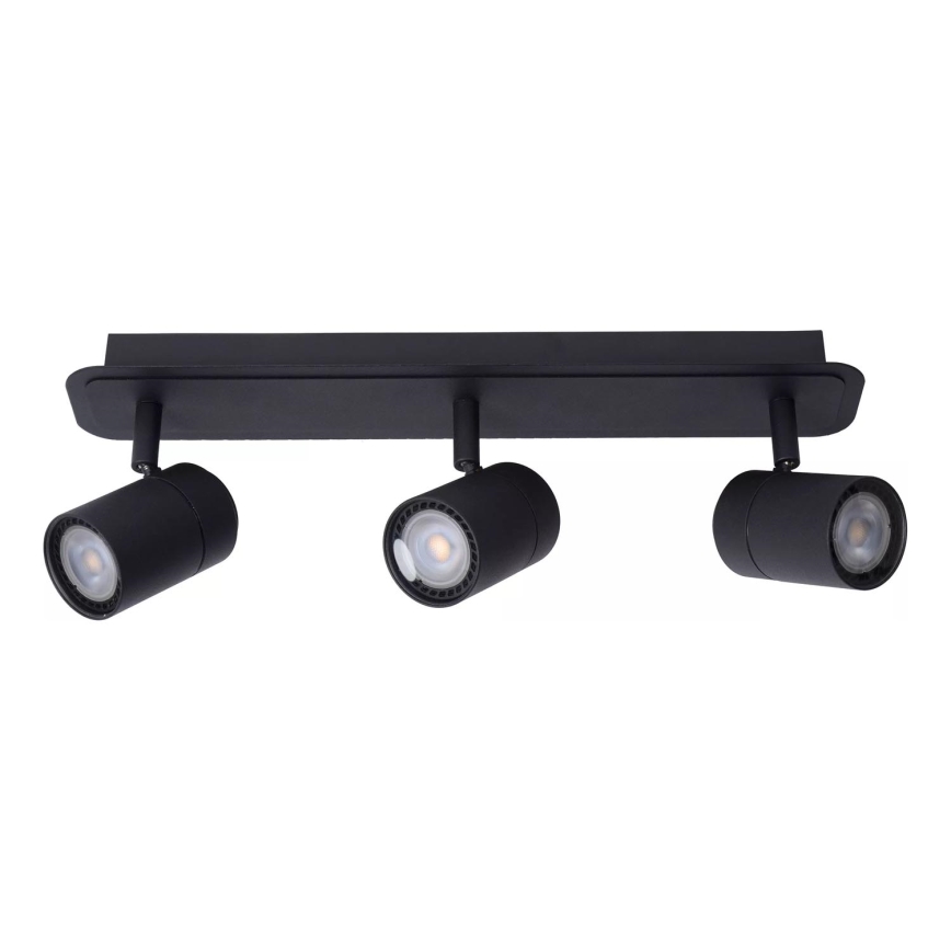 Lucide 26958/15/30 - LED Stmívatelné koupelnové bodové svítidlo LENNERT 3xGU10/5W/230V IP44 černá