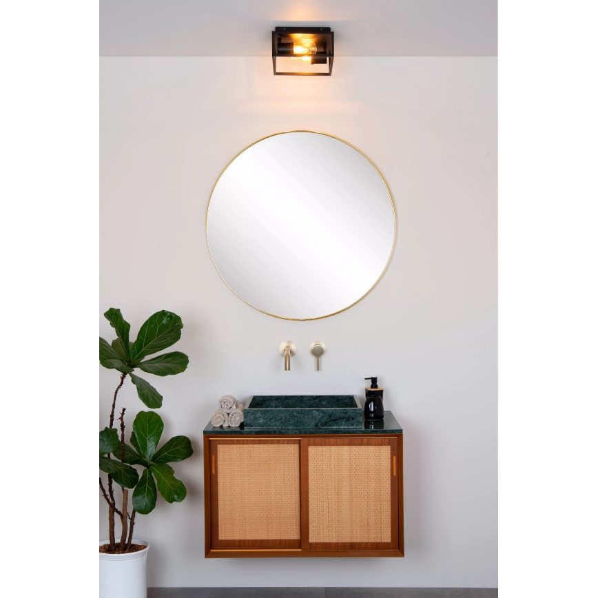 Lucide 27100/02/30 - Koupelnové stropní svítidlo CARLYN 2xE14/6W/230V IP54 černá