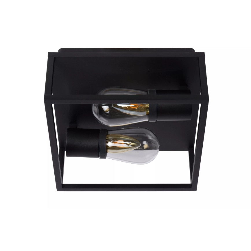 Lucide 27100/02/30 - Koupelnové stropní svítidlo CARLYN 2xE14/6W/230V IP54 černá