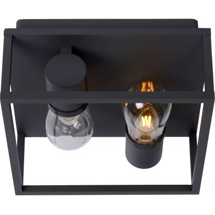 Lucide 27100/02/30 - Koupelnové stropní svítidlo CARLYN 2xE14/6W/230V IP54 černá