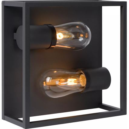 Lucide 27100/02/30 - Koupelnové stropní svítidlo CARLYN 2xE14/6W/230V IP54 černá
