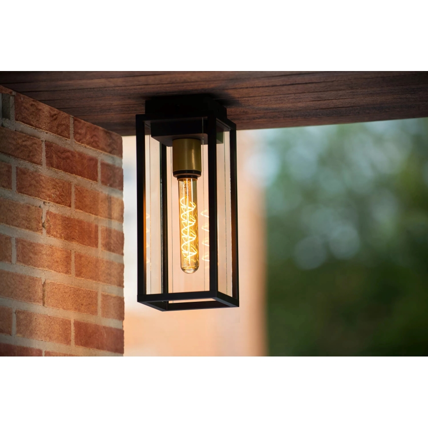 Lucide 27105/01/30 - Venkovní nástěnné svítidlo LAURENS 1xE27/15W/230V IP54 černá