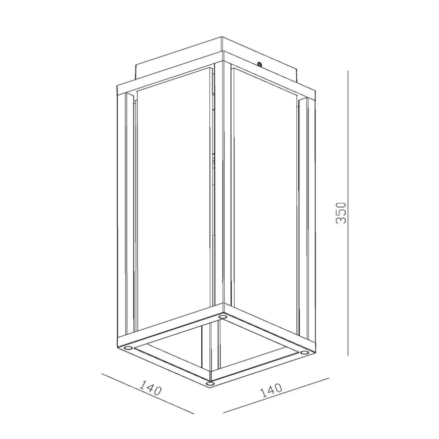 Lucide 27105/01/30 - Venkovní nástěnné svítidlo LAURENS 1xE27/15W/230V IP54 černá