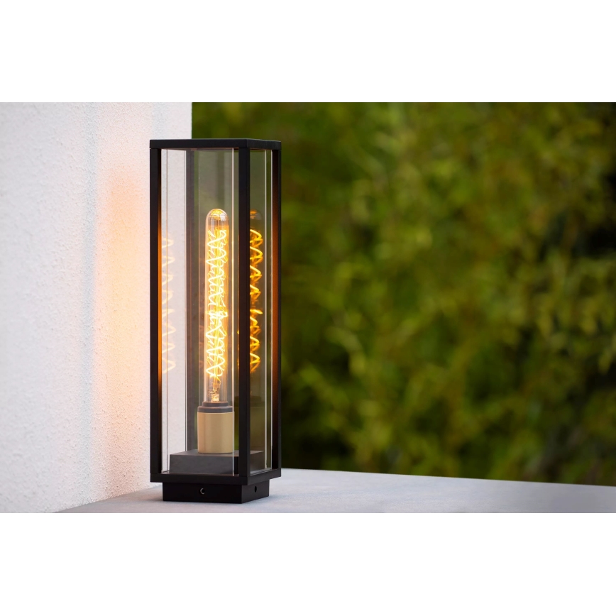 Lucide 27805/50/30 - Venkovní lampa LAURENS 1xE27/15W/230V IP54 50 cm černá