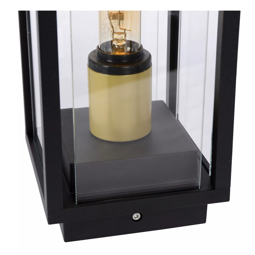 Lucide 27805/50/30 - Venkovní lampa LAURENS 1xE27/15W/230V IP54 50 cm černá