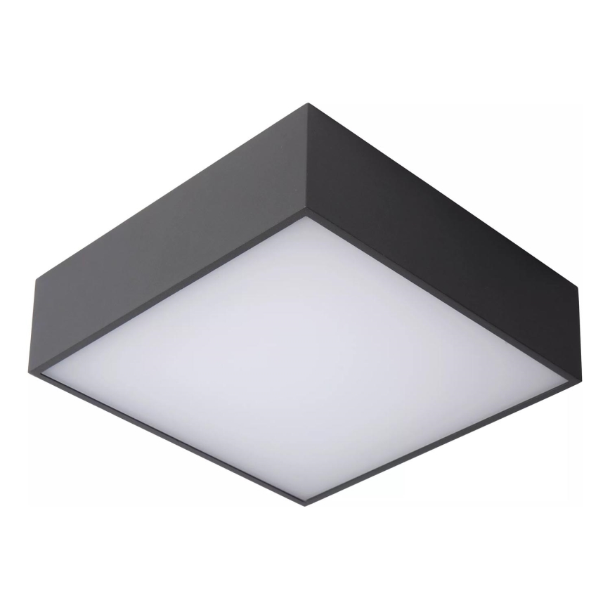Lucide 27816/10/29 - LED Koupelnové stropní svítidlo ROXANE LED/12W/230V 24x24 cm IP54 antracit
