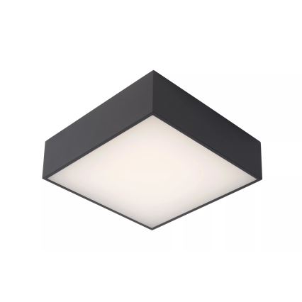 Lucide 27816/10/29 - LED Koupelnové stropní svítidlo ROXANE LED/12W/230V 24x24 cm IP54 antracit