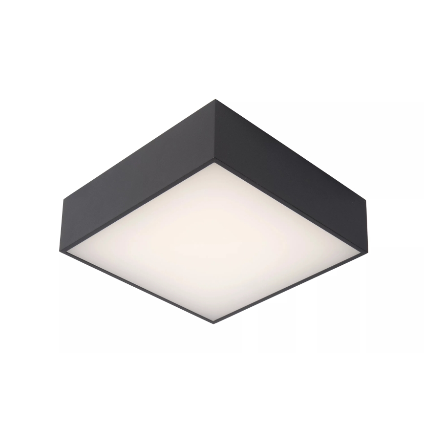 Lucide 27816/10/29 - LED Koupelnové stropní svítidlo ROXANE LED/12W/230V 24x24 cm IP54 antracit