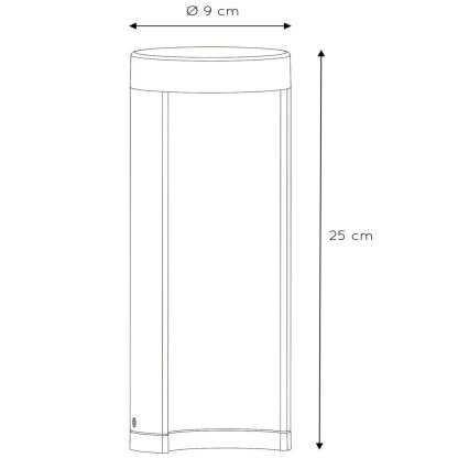 Lucide 27874/25/30 - LED venkovní lampa COMBO LED/7W/230V 25 cm