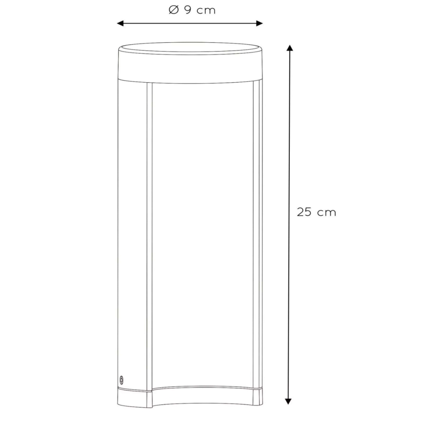 Lucide 27874/25/30 - LED venkovní lampa COMBO LED/7W/230V 25 cm