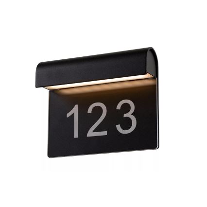 Lucide 27881/06/30 - LED domovní číslo THESI LED/6W/230V IP54