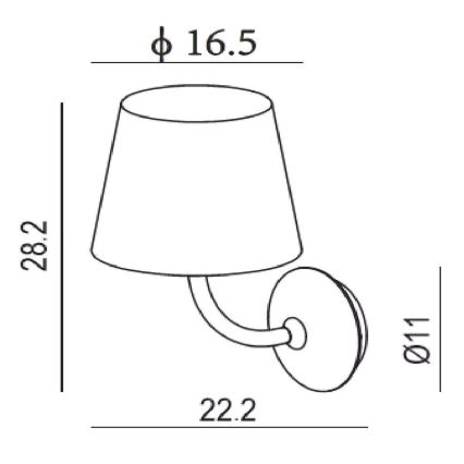 Lucide 27888/07/30 - LED Venkovní nástěnné svítidlo JUSTIN LED/7W/230V IP65