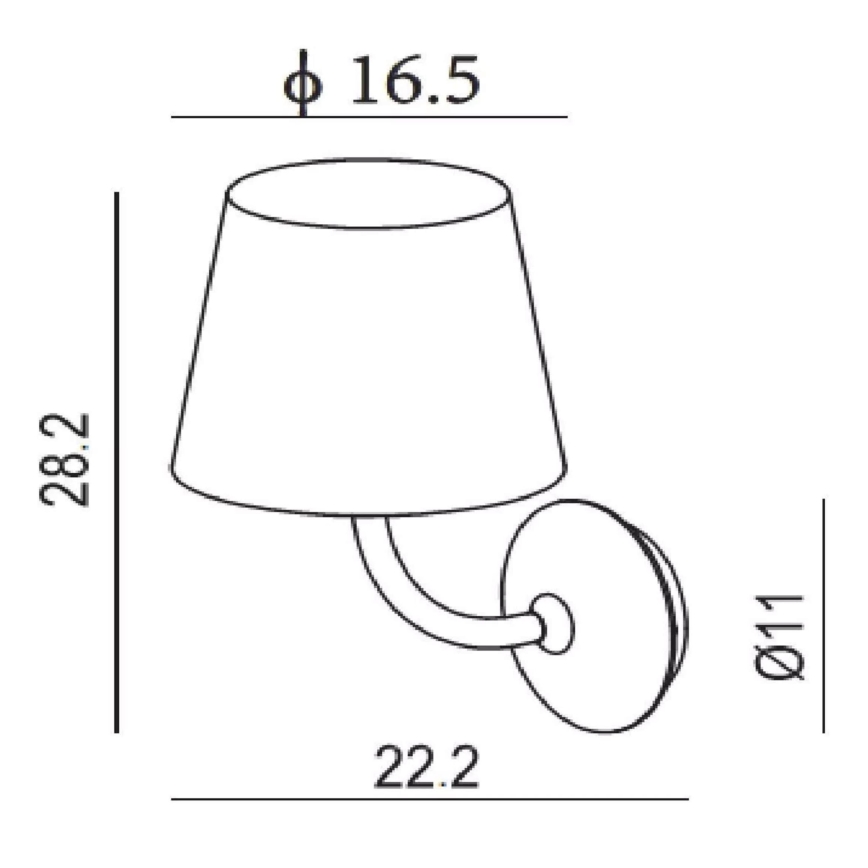 Lucide 27888/07/30 - LED Venkovní nástěnné svítidlo JUSTIN LED/7W/230V IP65