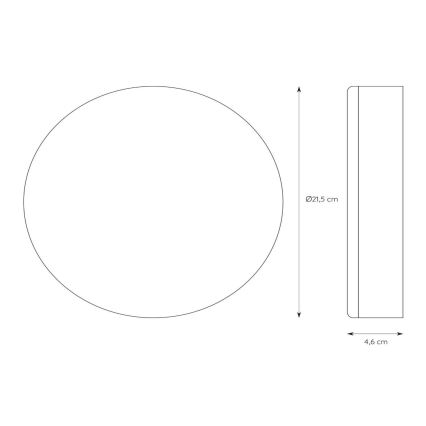 Lucide 28112/30/31 - LED Stmívatelné koupelnové svítidlo 2v1 CERES 30W/230V IP44 bílá